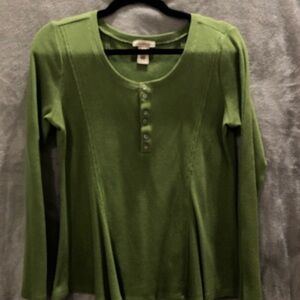 Sundance Vibrant Green Long Sleeve Top Medium